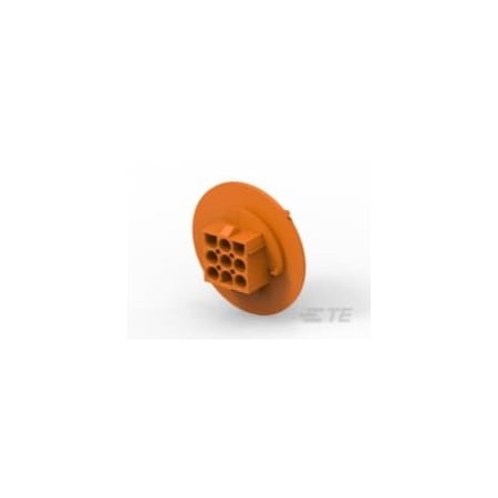 Te Connectivity Push-In Wire Connector, Orange, Nylon Insulation, 600 V AC 1-794761-3